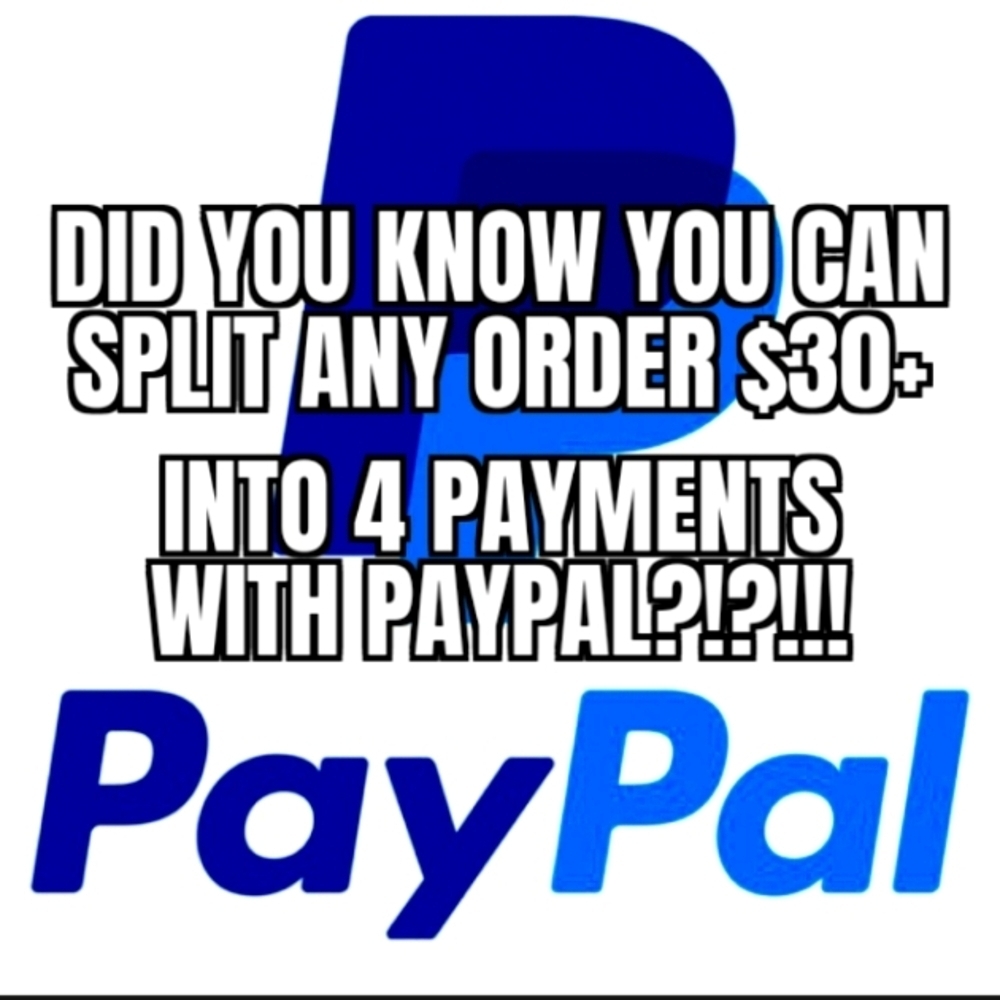 Did you know that you can split any purchase $30+ into 4 payments?!
